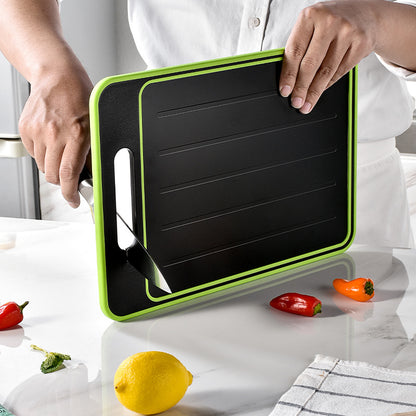 Defrosting Cutting Board  with Knife Sharpener